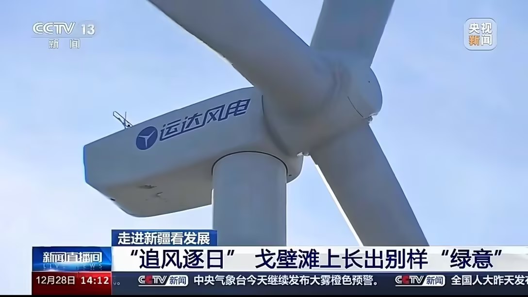 央视新闻报道金沙乐娱场5555199vip股份：：：淖毛湖“风物储”项目让沙漠滩长出“绿意”